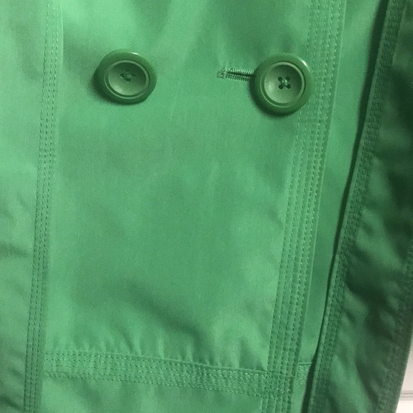 Beautiful green 😄Relativity😃trench coat size large for women - Picture 6 of 16